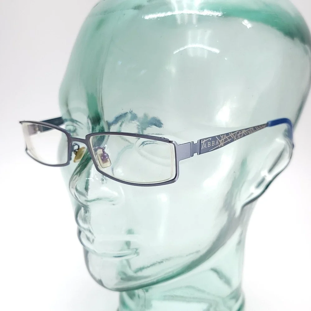 ABBA Eyeglass Frames ONLY AB 8031‎ C36 52/18/138 Silver Blue